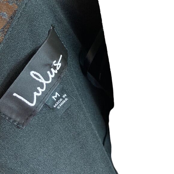 Lulu’s Black Lace and Ruffles Mini Dress, Size M, NWT - Picture 4 of 6